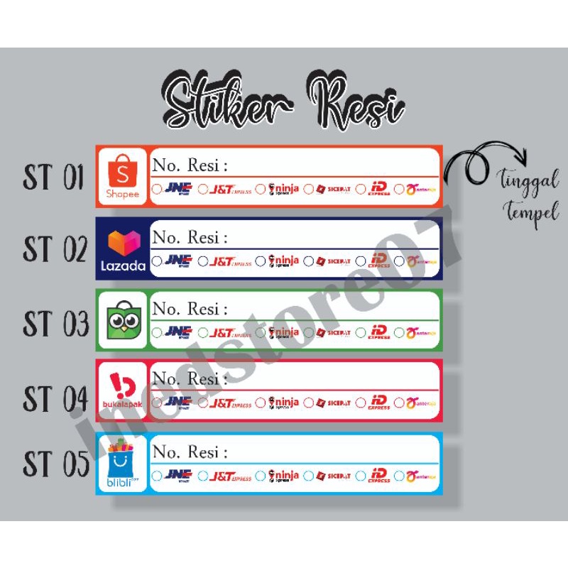 

Stiker Label Resi Pengiriman , Stiker Pengiriman , Stiker Resi