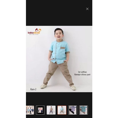 set sulthan kakadede size L warna biru