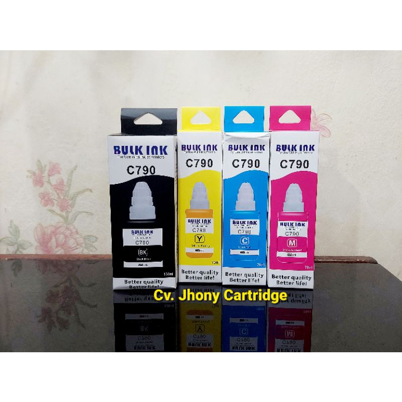 Tinta Korea Bulk ink GI 790 Hitam Black Cyan Magenta Yellow