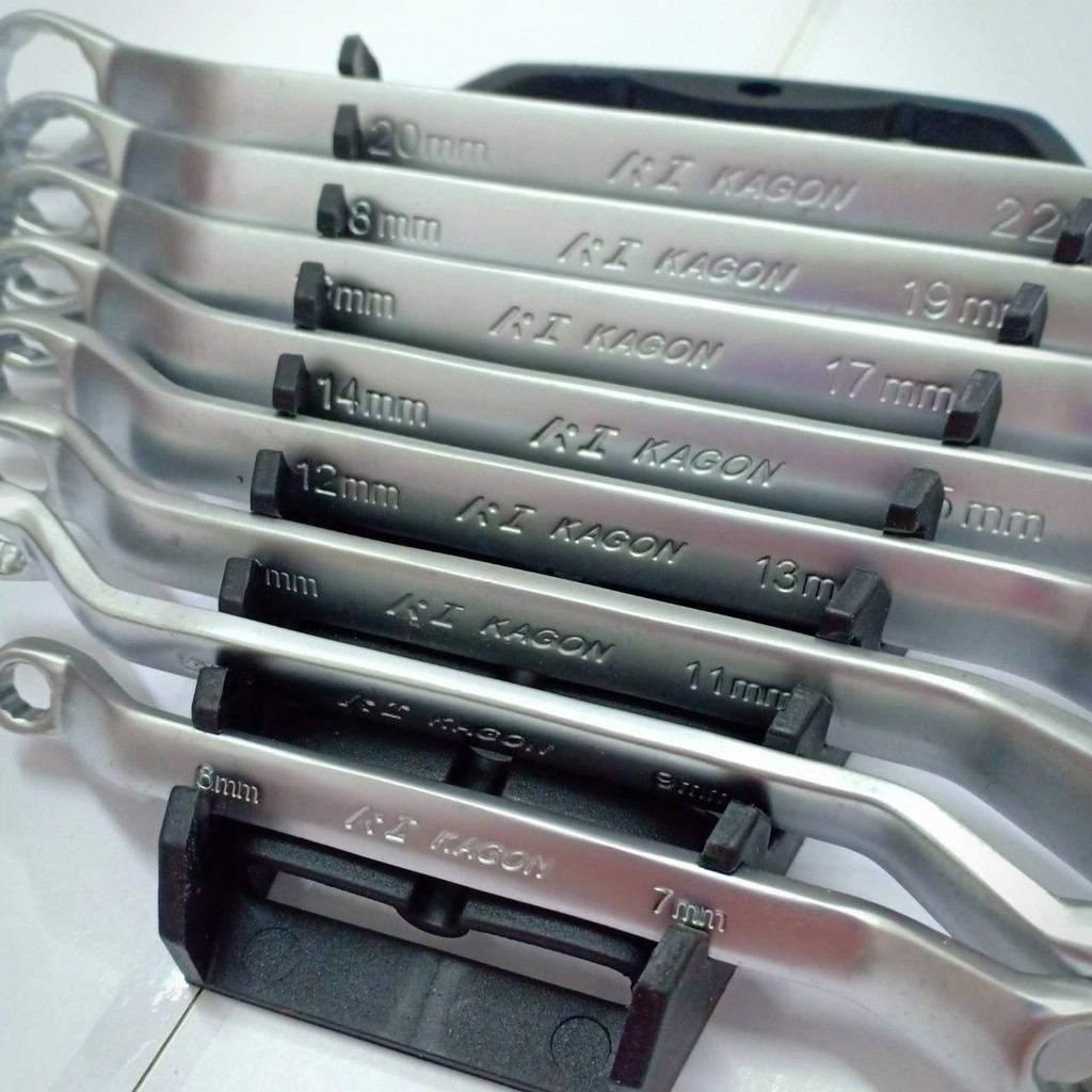 Kunci Ring Set 8 Pcs KAGON Kunci Ring Kunci Ring Pas Set Kunci Double Offset Ring Spanner Set 8 Pcs