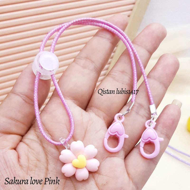 Strap Masker Sakura Love anak/talimasker murah