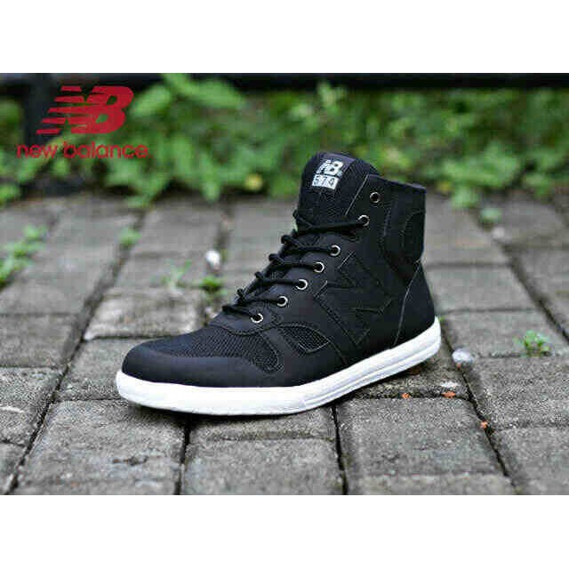 sepatu semi boots NB 574 black original premium