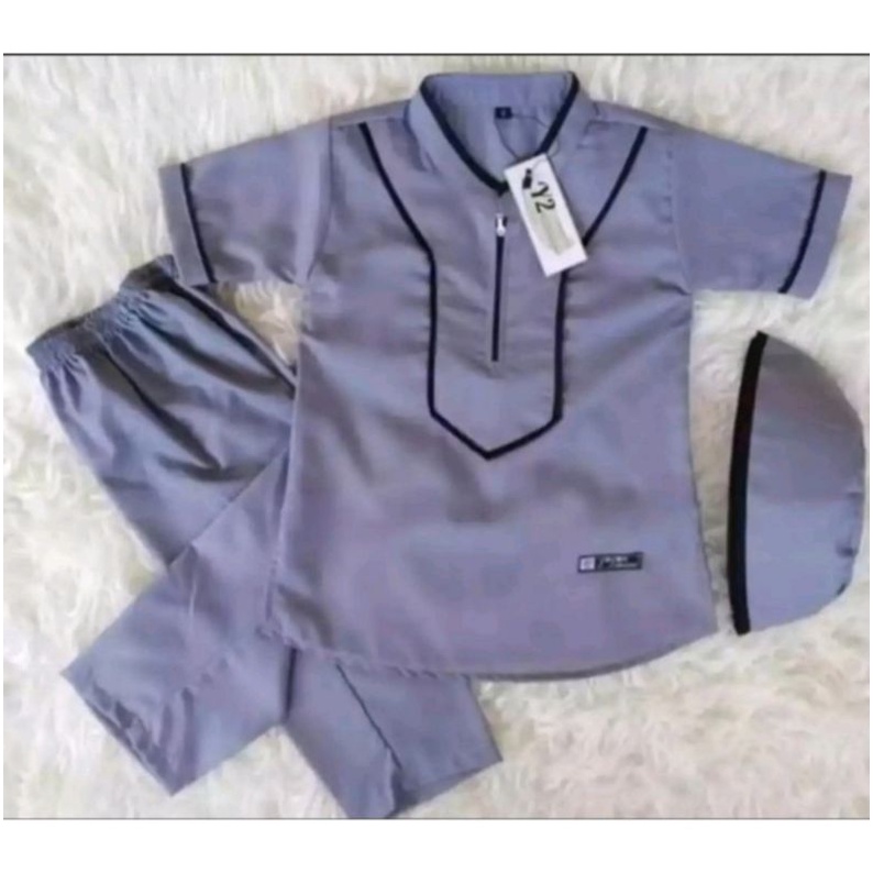 SETELAN BAJU KOKO ANAK /SET BAJU MUSLIM ANAK 1-9 THN