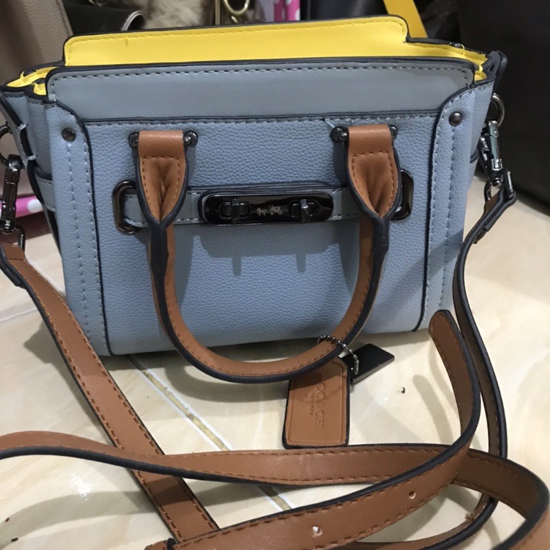 Coach Swagger BabyBlue Mix Yellow (ala2 alias KW)