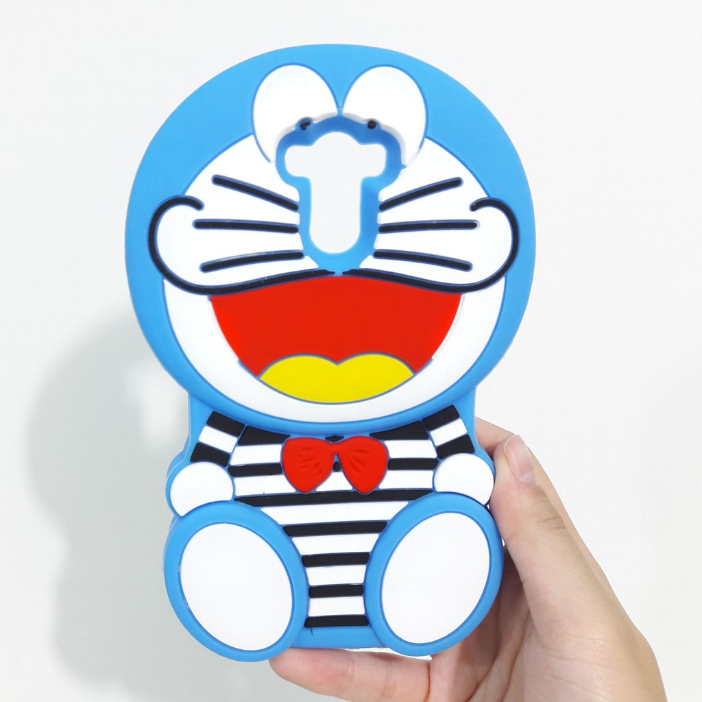 Silicon Case 3D Doraemon Strip For IPHONE 5 softcase boneka karakter lucu Silikon boneka lucu pelindung hp case tebal karet softcase lentur