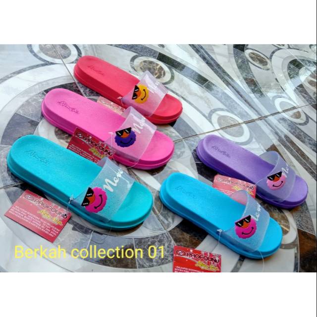 Sandal anak slop cewek new era