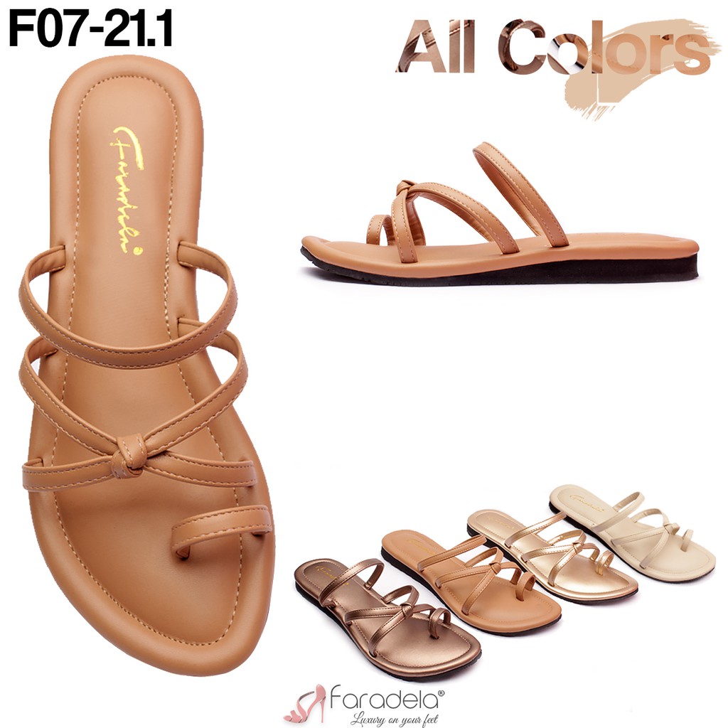  SANDAL  WANITA TEPLEK JEPIT  JEMPOL  FARADELA F07 21 1 ANTI 