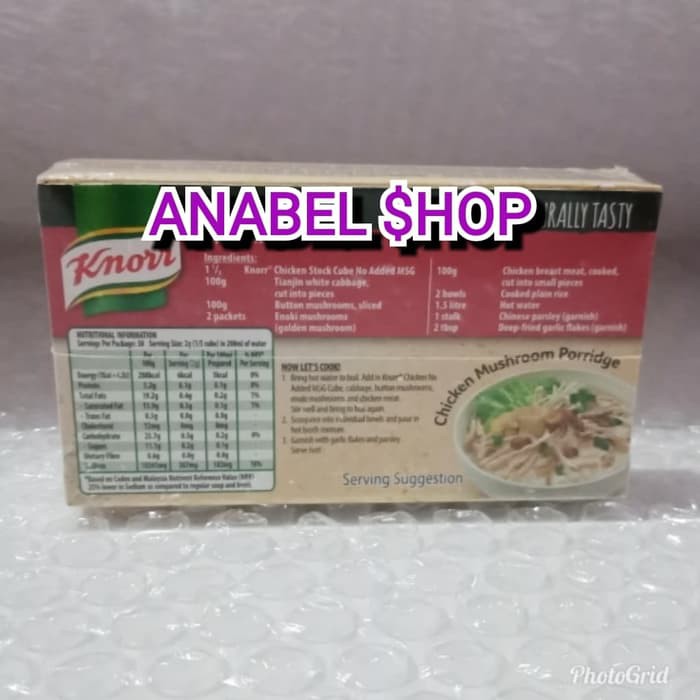 

Knorr Chicken Stock Cubes No Added Msg Knor Kaldu Ayam Blok Knoor Cube