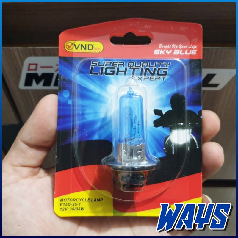 L261 | 35W OSRAM VND Lampu Depan Bohlam H6 Motor Supra Revo Jupiter Vega Mio Beat Xride Xeon Satria