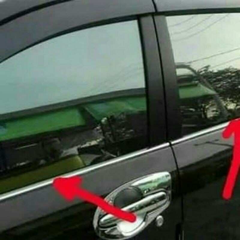 Lis Kaca Samping Mobil Rush Lama Window Liner Mobil Rush Lama