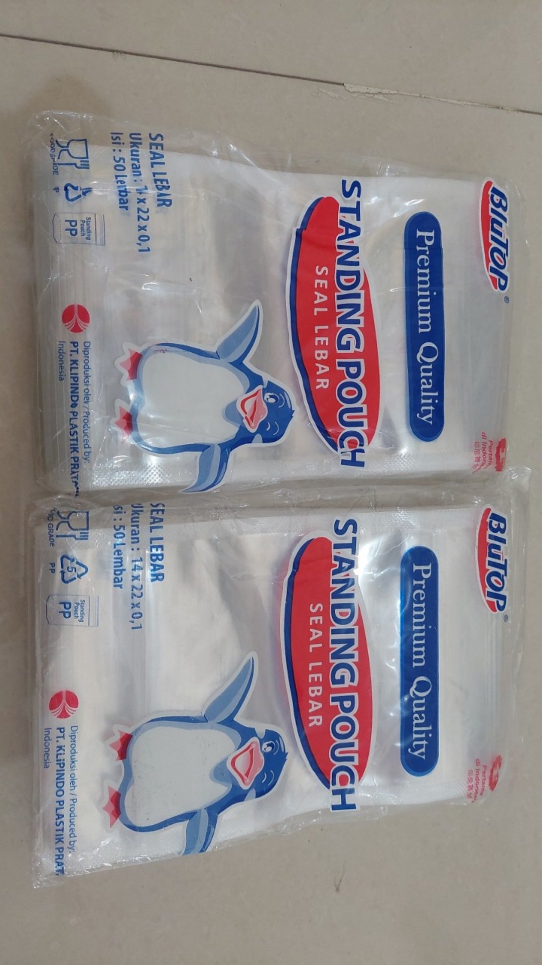 Standing Pouch 14x22 Seal Kecil-plastik Klip Berdiri-plastik Kemasan Makanan-plastik Ziplock