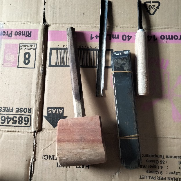 Alat Pahat Ukir Kayu Paket Latihan Mengukir Dasar