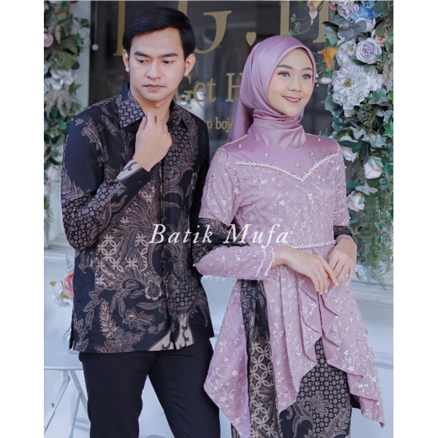 Set Kebaya Couple Laffeya Rose KEBAYA BROKAT TERBARU KEBAYA COUPLE KEBAYA MODERN KEBAYA KONDANGAN KEBAYA LAMARAN