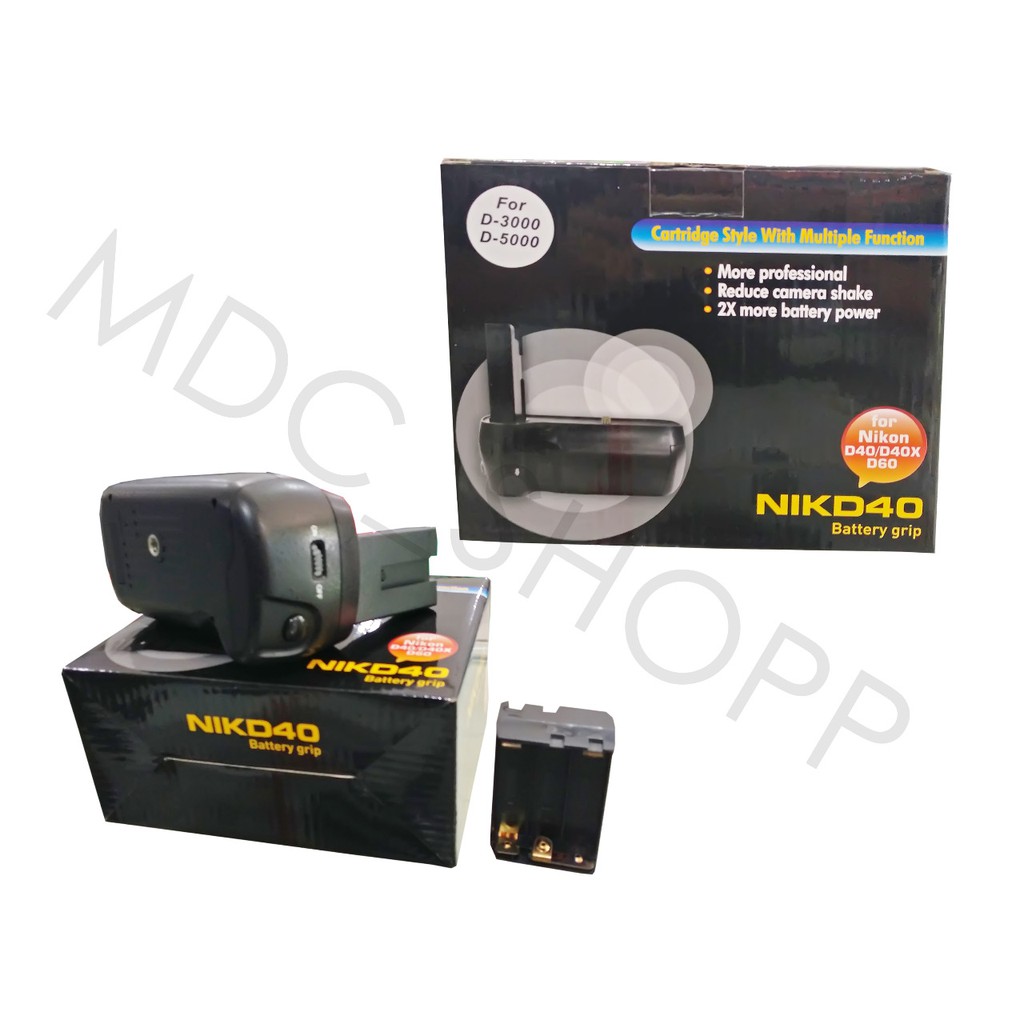 Vertical External Battery Grip for Nikon D40/D40X/D60 DSLR