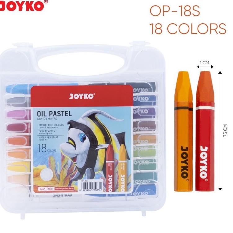 

(N7X1) ✯ Crayon Joyko / Oil pastel Joyko 18 / (1pak) //Naik@daun