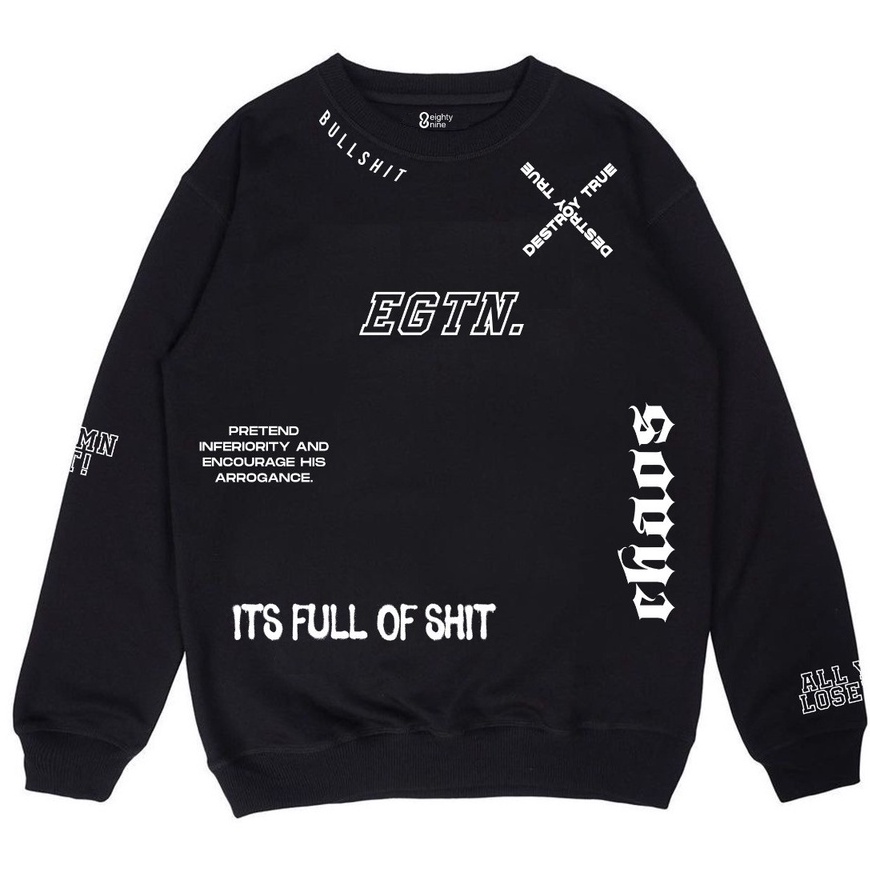 Sweatshirt Crewneck Eighty nine/Sweatshirt Eightynine Enjoy Termurah