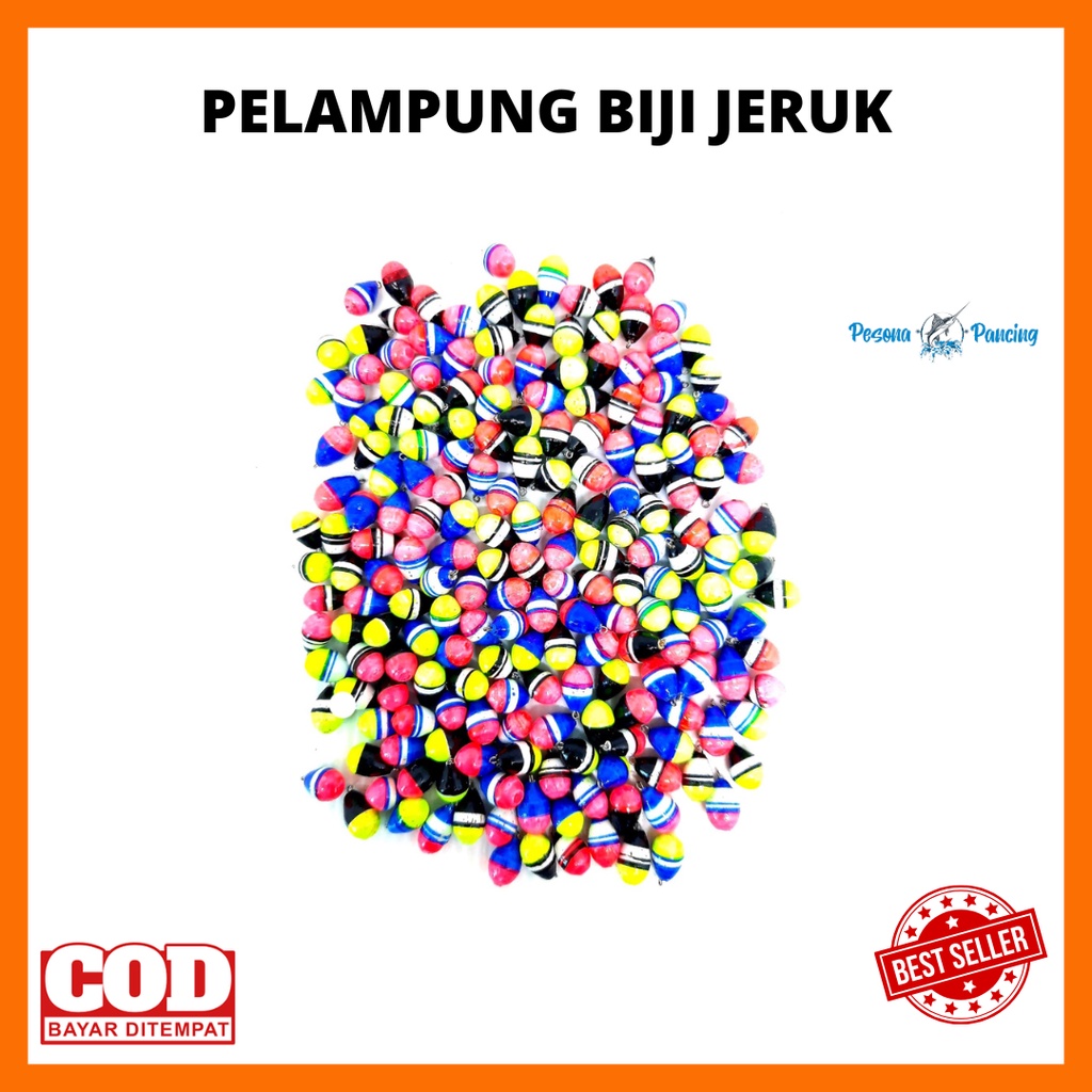 Aksesoris Pancing PELAMPUNG BIJI JERUK Mini Warna random