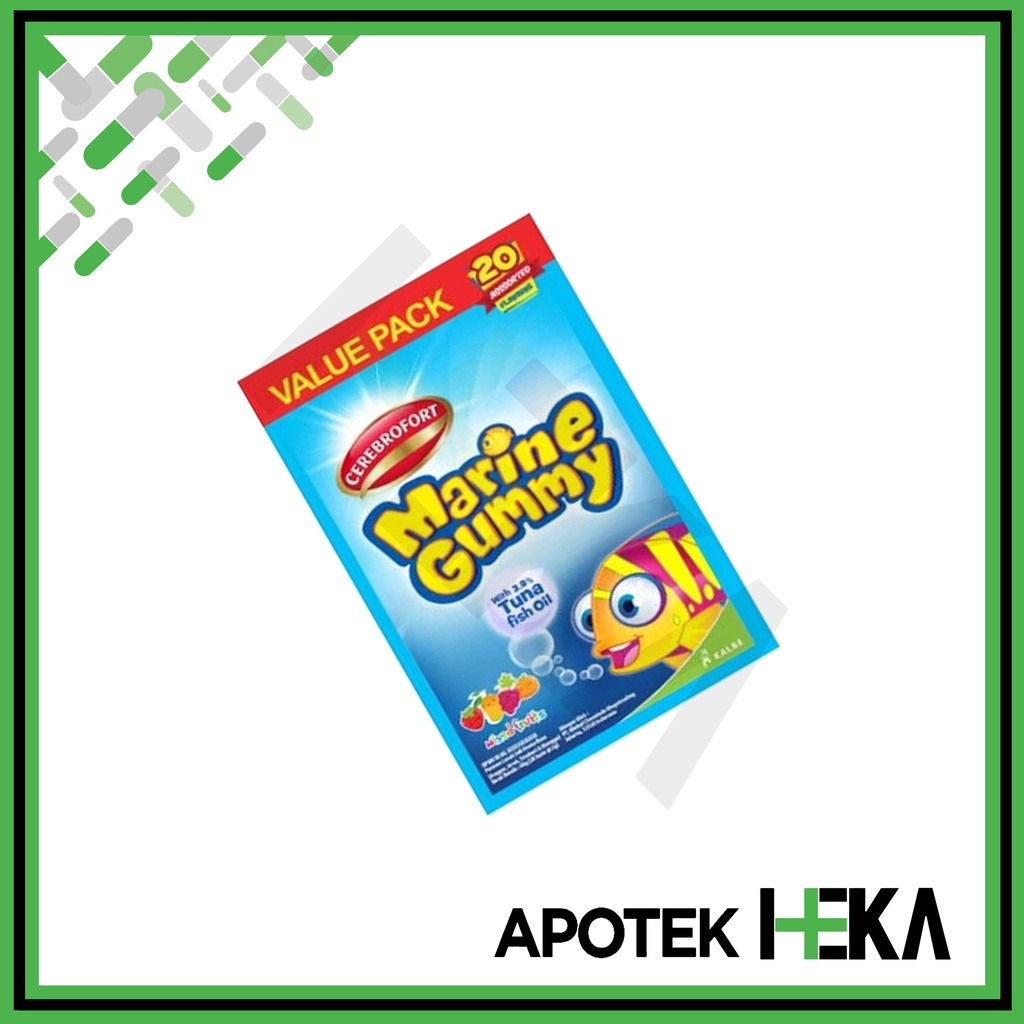 Cerebrofort Marine Gummy Mix Sachet 20 Tablet (SEMARANG)