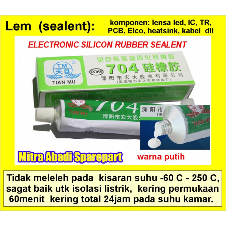 Lem Tian Mu 704 Putih
