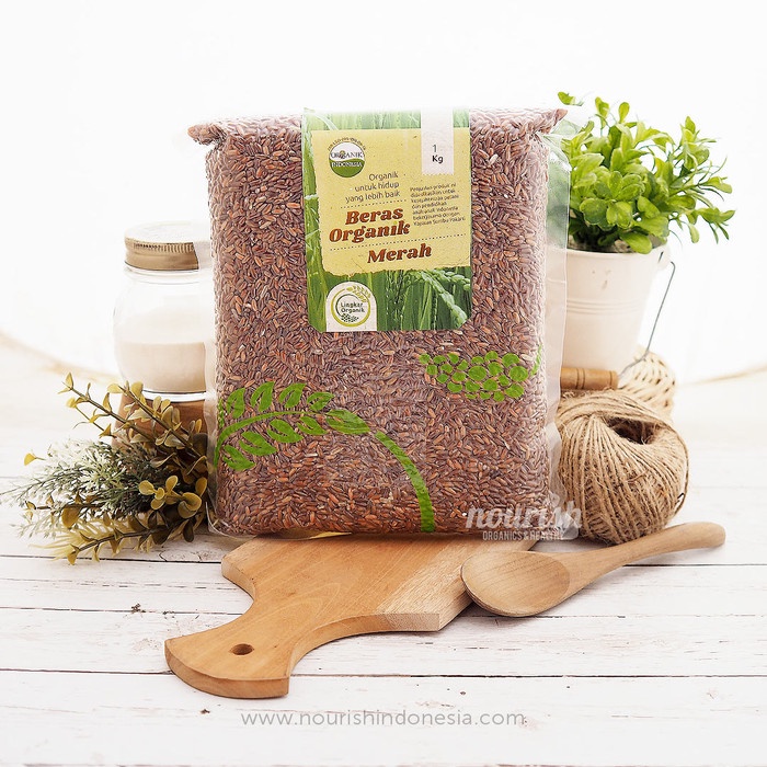 

gr011ttr Organic Red Rice 1Kg (Beras Merah Organik) Sv012Ss