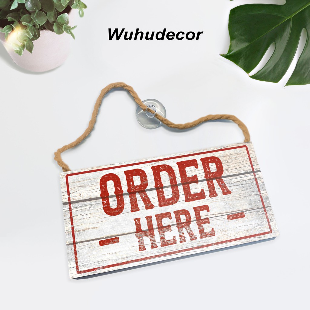 Order Here Tulisan Gantungan Kaca Dan Dinding