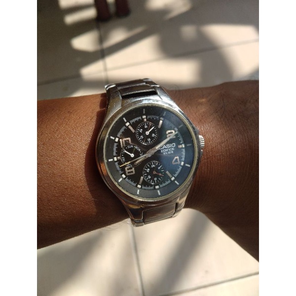 jam tangan bekas casio edifice ef 316 original