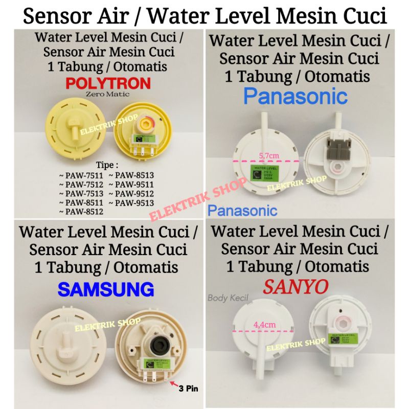 WATER LEVEL / SENSOR AIR MESIN CUCI 1 TABUNG POLYTRON DLL