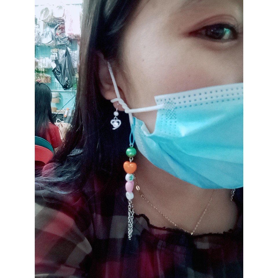 Gantungan Masker Love Kalung Masker Strap Masker Manik Huruf RANDOM manik korea beads strap masker