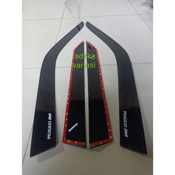 talang air mobil Peugeot 306 model flat datar rata lepek