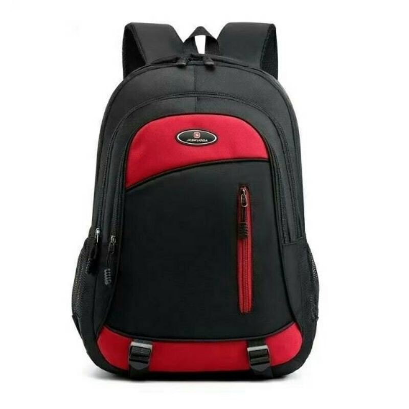 Ransel Mode Ransel Sekolah Oxford Klasik untuk Pria Wanita Remaja Ransel Laptop Kapasitas Besar Perjalanan Pengisi Daya Mochilas