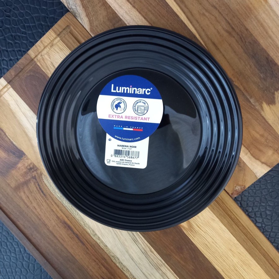 PIRING MAKAN LUMINARC HARENA NOIR BLACK