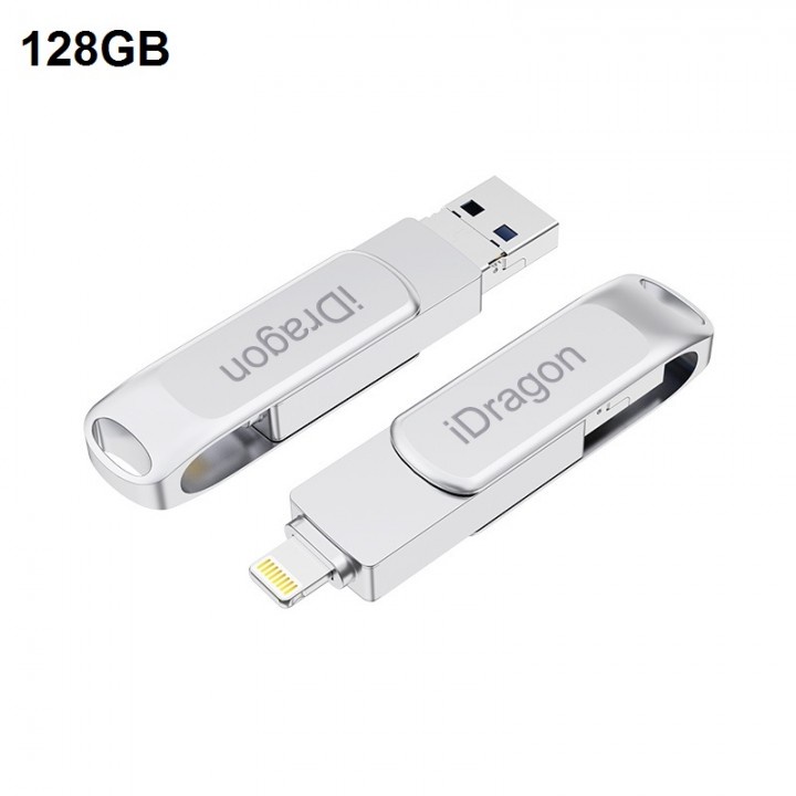 110 iDRAGON U013A - 3-in-1 Mini USB OTG Flashdrive 128GB Capacity