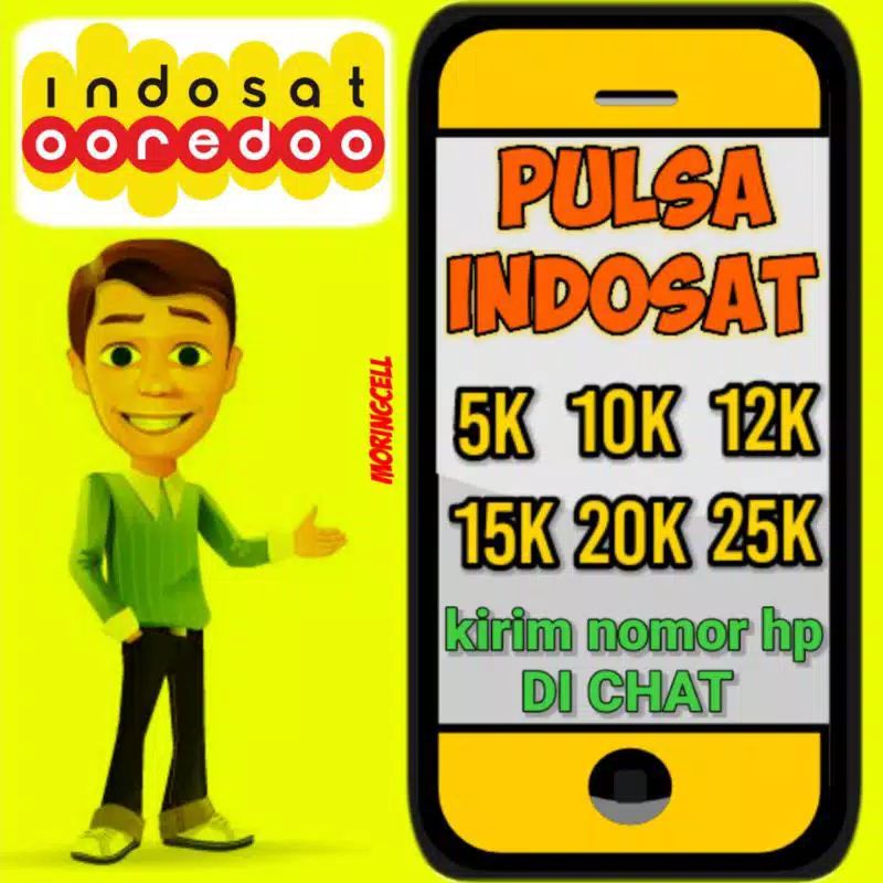 Proses Cepat Pulsa Indosat 5Ribu - 50Ribu M3/Mentari Harga Termurah