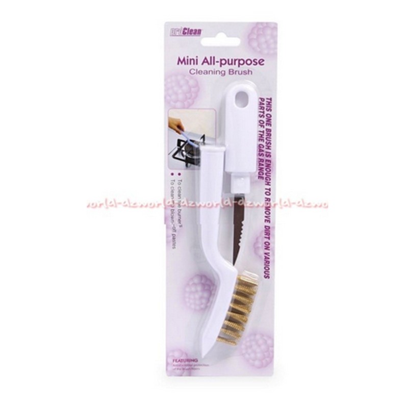 Proclean Mini All Purpose Cleaning Brush Nilon And Knife Pro Clean Sikat Dan Pisau Membersihkan Kotoran Kompor Dengan PIsau Brush Knife Proclin