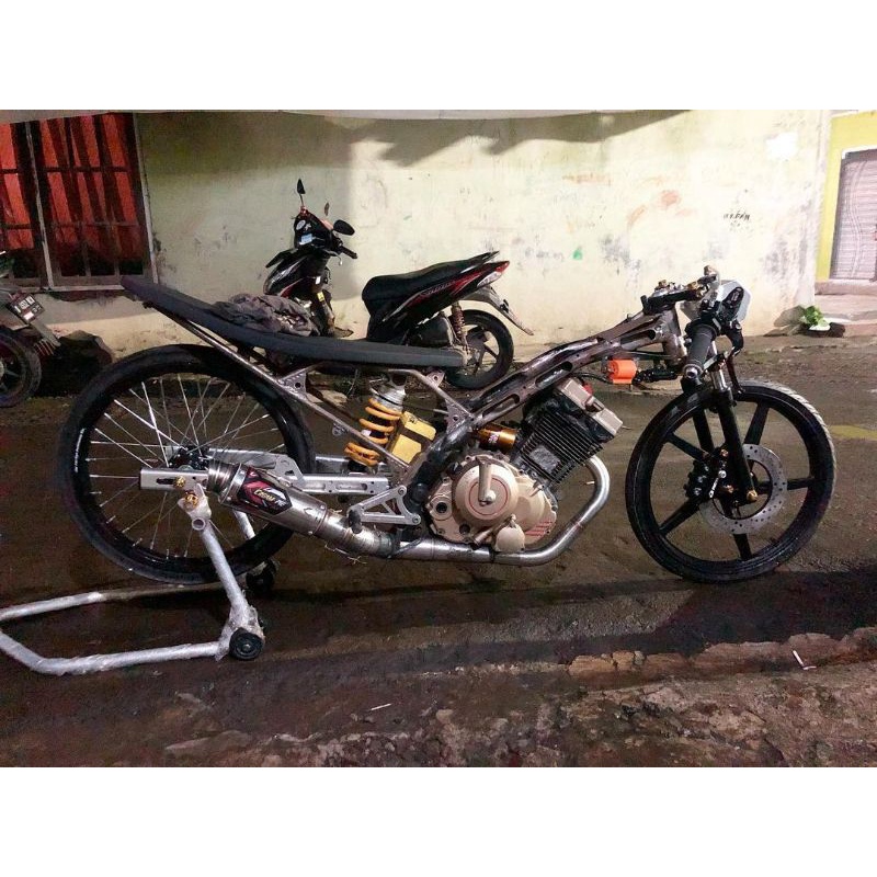 Knalpot Creampie Jogja CP3 Satria FU 155 200CC Original Racing Jogja