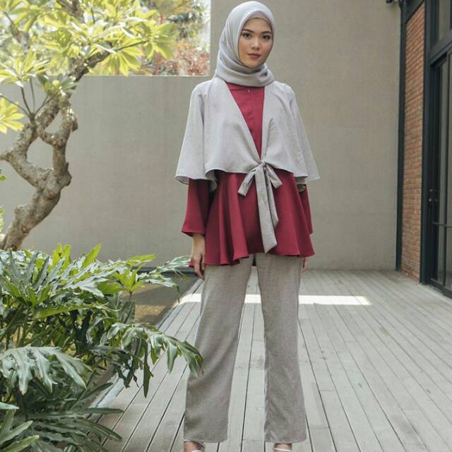 Anne blouse maroon XL by wearing klamby Ready