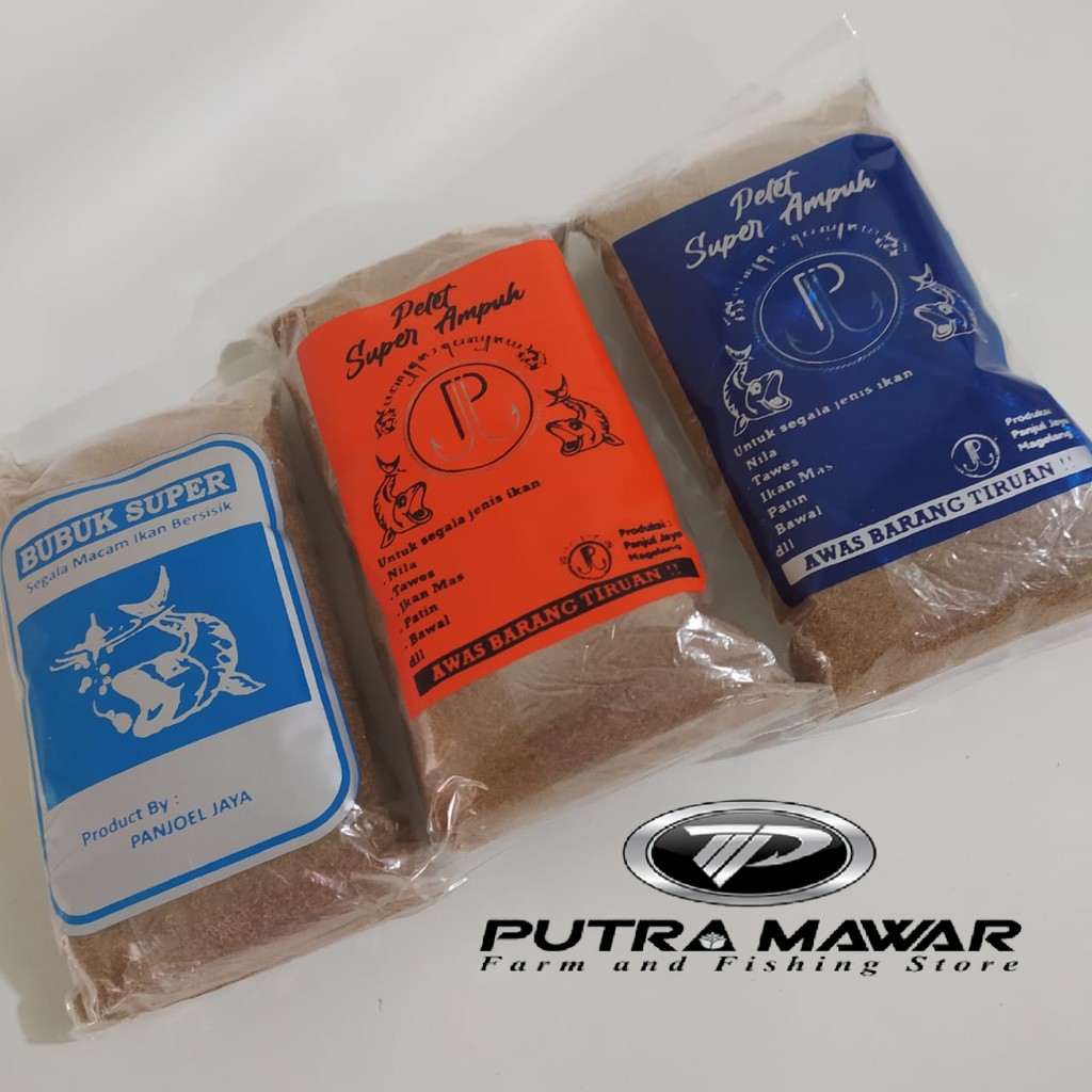 Umpan Super-BUBUK SUPER-Pelet super-umpan nila-umpan patin-umpan tombro-pelet jitu-umpan ikan mas