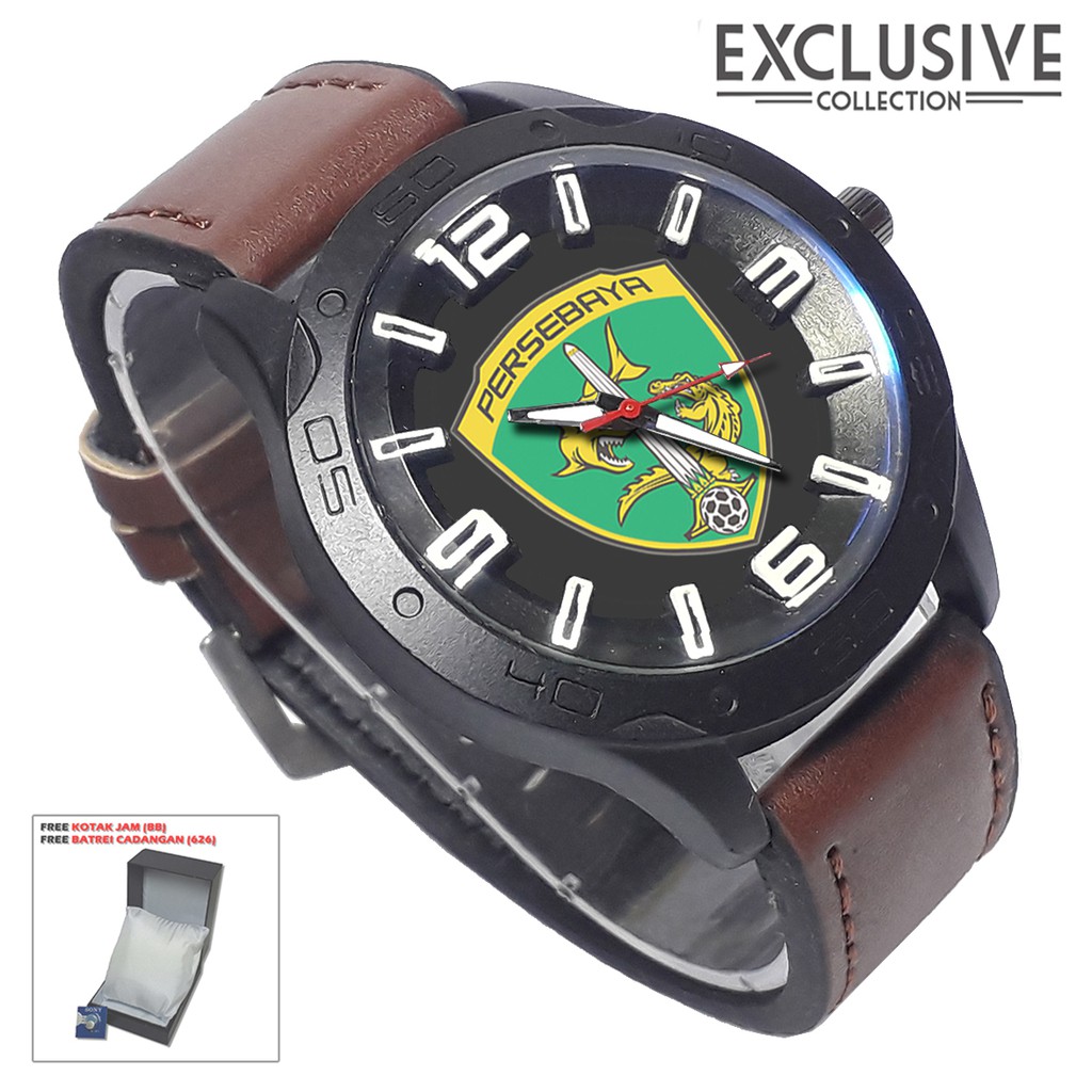 Jam tangan PERSEBAYA SURABAYA Kalep Coklat (Exclusive)