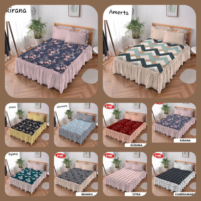 Kintakun D'luxe / Sprei Kintakun D'luxe Renda 180x200 / Sprai Kintakun Deluxe Rumbai king 180x200