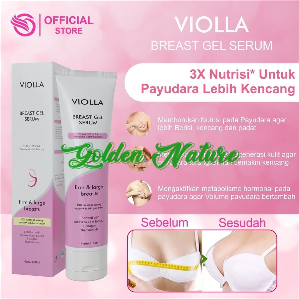 COD VIOLLA BREAST GEL SERUM - PEMBESAR PAYUDARA WANITA HALAL & BPOM / MONTOK PERMANEN / (PRIVASI TER