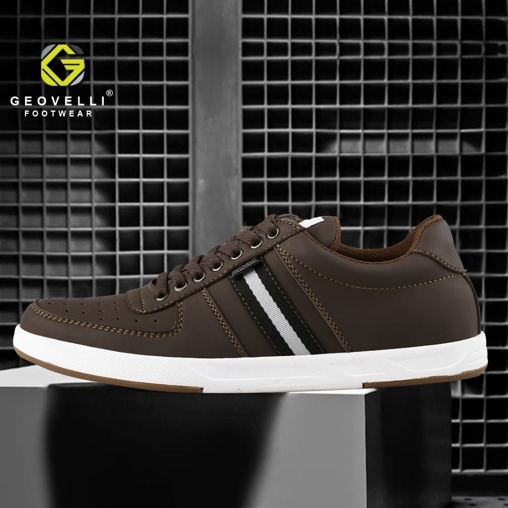 GEOVELLI - sepatu pria / sepatu pria sneakers / sepatu pria keren / sepatu pria casual / sepatu pria murah / sepatu pria original 100% / Hitam G 3100