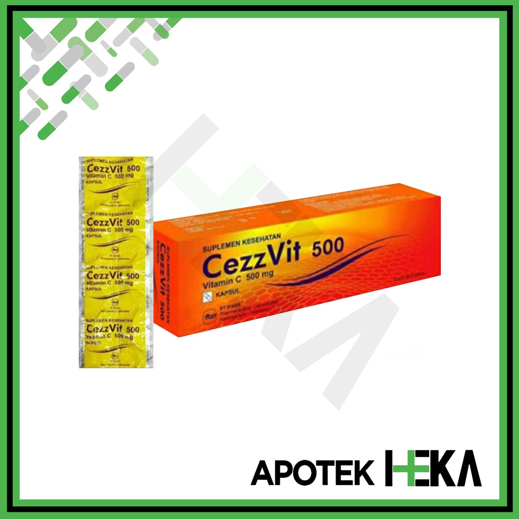 Cezzvit 500 mg Vitamin C 500 mg Box isi 10x10 Tablet (SEMARANG)