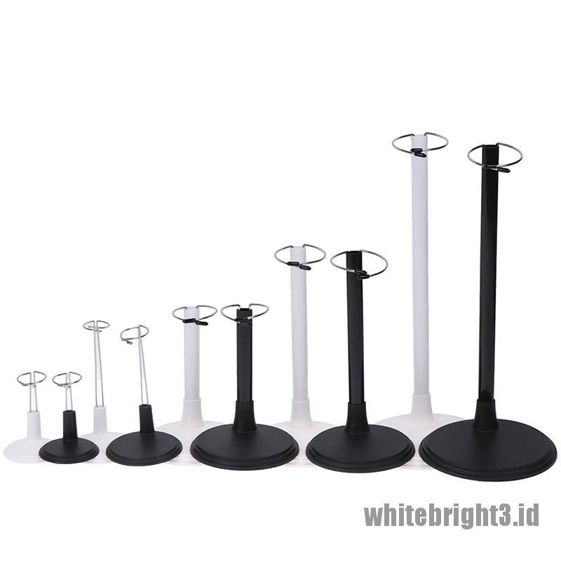 (white3) Stand Holder Boneka Bahan Metal Adjustable