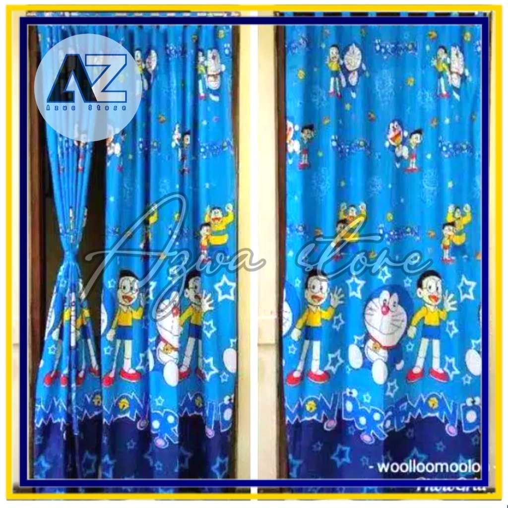 Gorden/hordeng Pintu karakter dan motif bunga