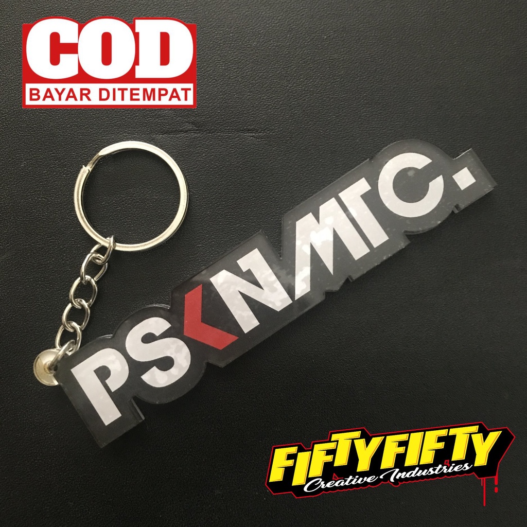Gantungan kunci Motor Mobil Akrilik PSKNMTC PASUKAN MATIC Tebal 4mm Gantungan Kunci Acrylic Racing Brand Distro