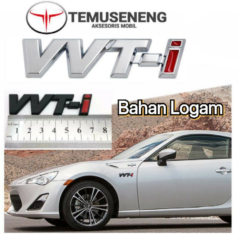 Vvti Vvt-I Silver 3D Logo Emblem Mobil Crom Crhome Tempel Murah Aksesoris Eksterior