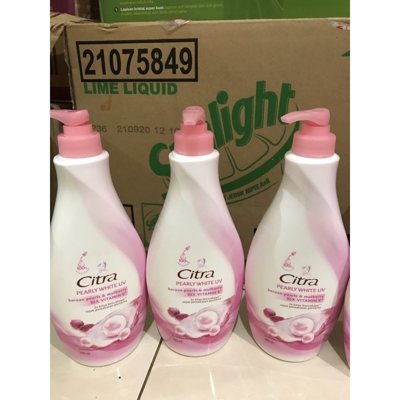 HAND BODY CITRA PEARL WHITE UV 380ml / PINK