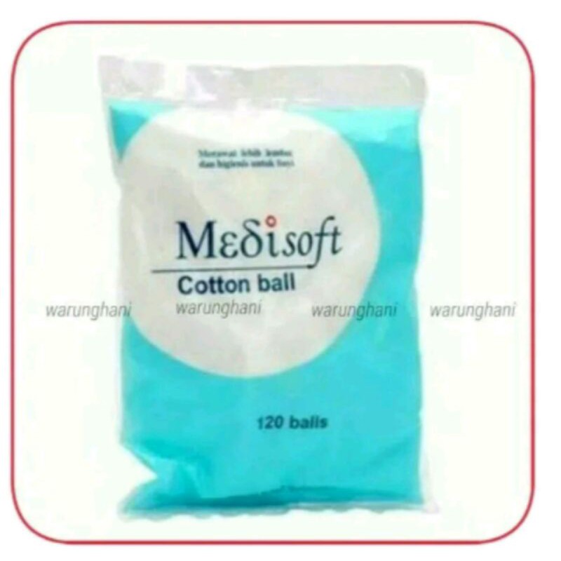 Medisoft Cotton Ball Kapas Bulat Cebok Bayi bukan Selection isi 120 ball