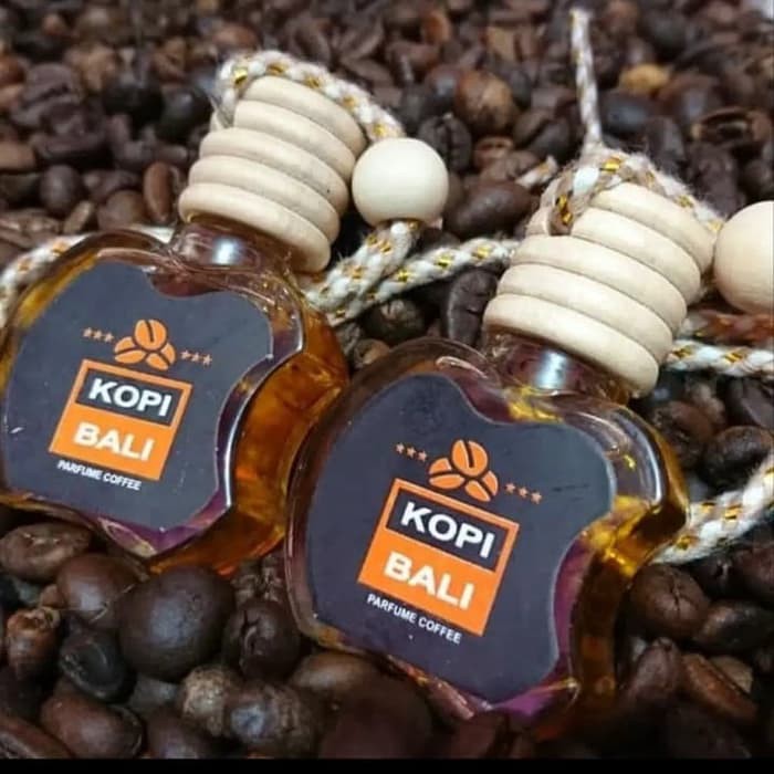 Pengharum mobil parfum mobil kopi bali botol gantung pewangi mobil Aroma Kopi BALI