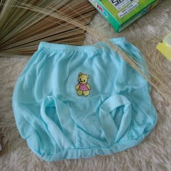 12 Pcs Celana Bayi Newborn (0-6 Bulan) SNI Kemasan Tas Mika - 1 Lusin Celana Dalam (Pop) Bayi Murah